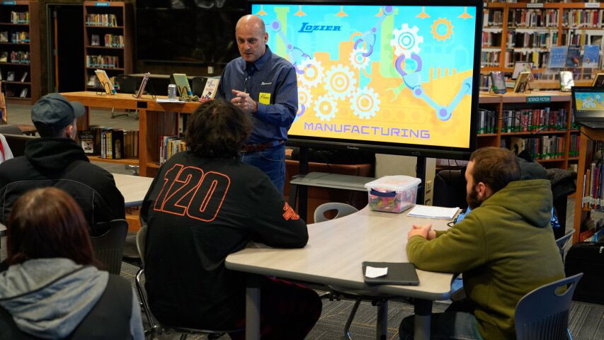 With Sponsorship for the Trades applications underway, Omaha Burke Seniors learn about careers at Lozier