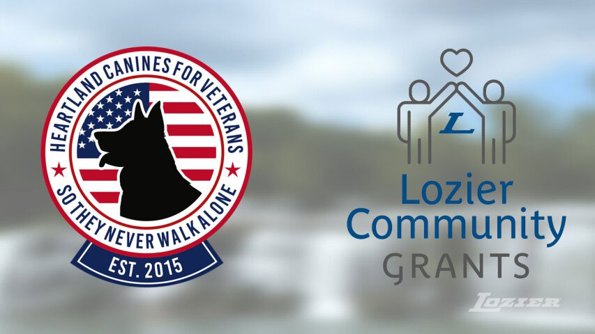 Lozier Community Grant program supports retired military through service dog support through Heartland Canines for Veterans