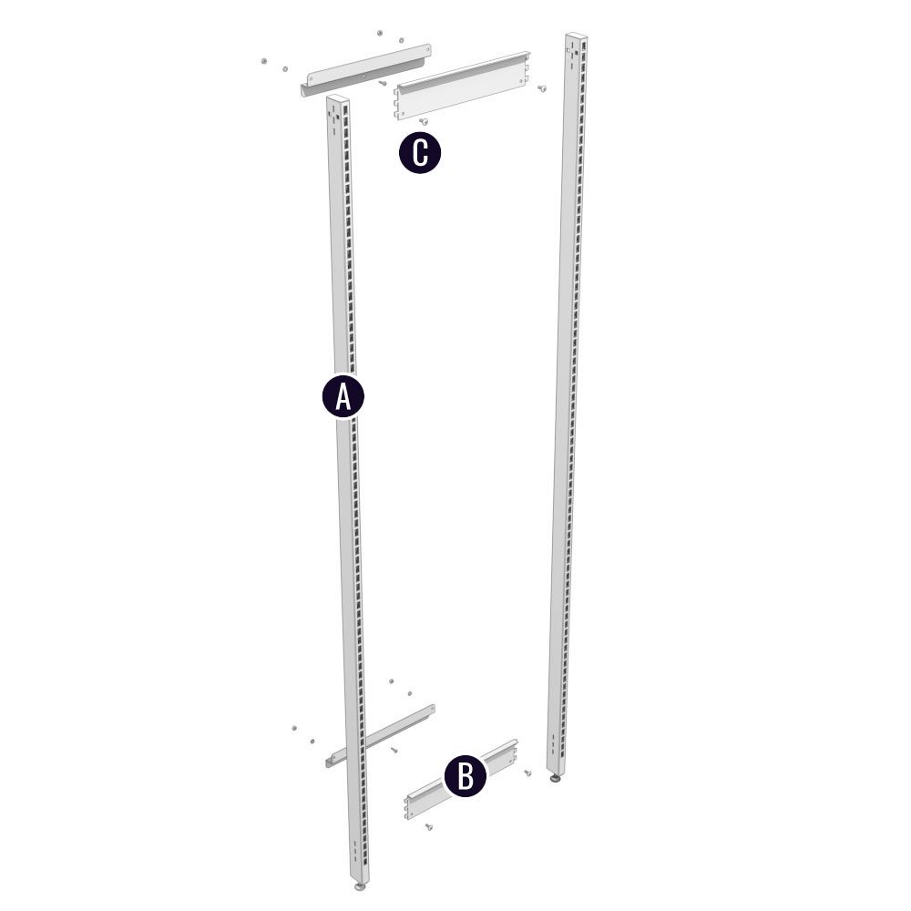 Flex Rx Storage System End Frame Assembly