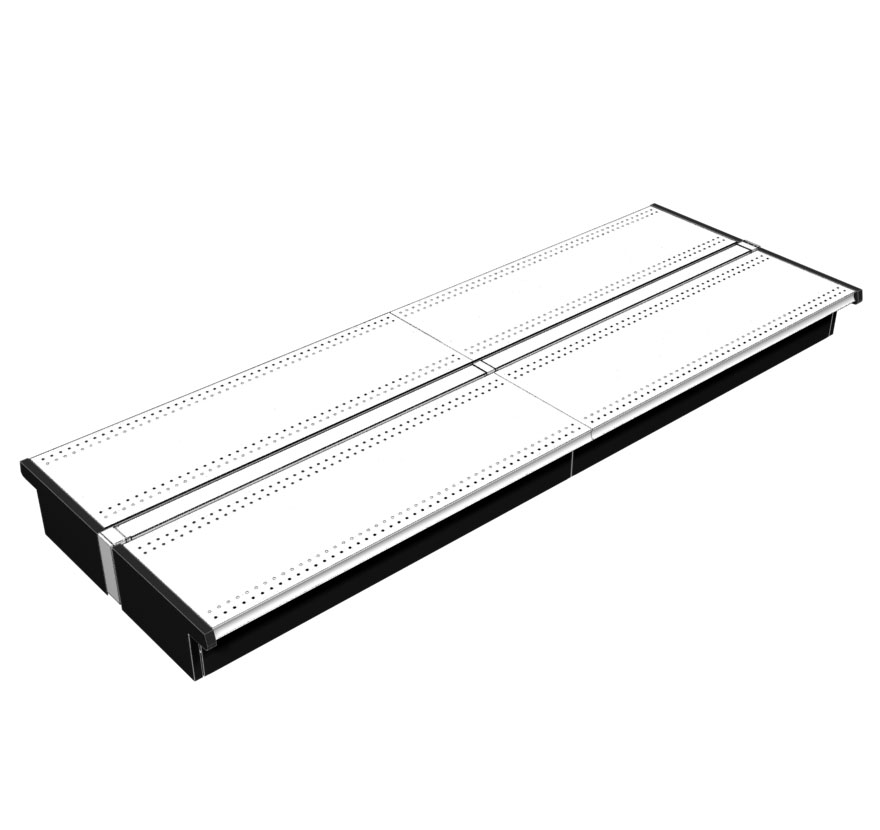 Freestanding Retail Shelving Steel Display Deck Lozier