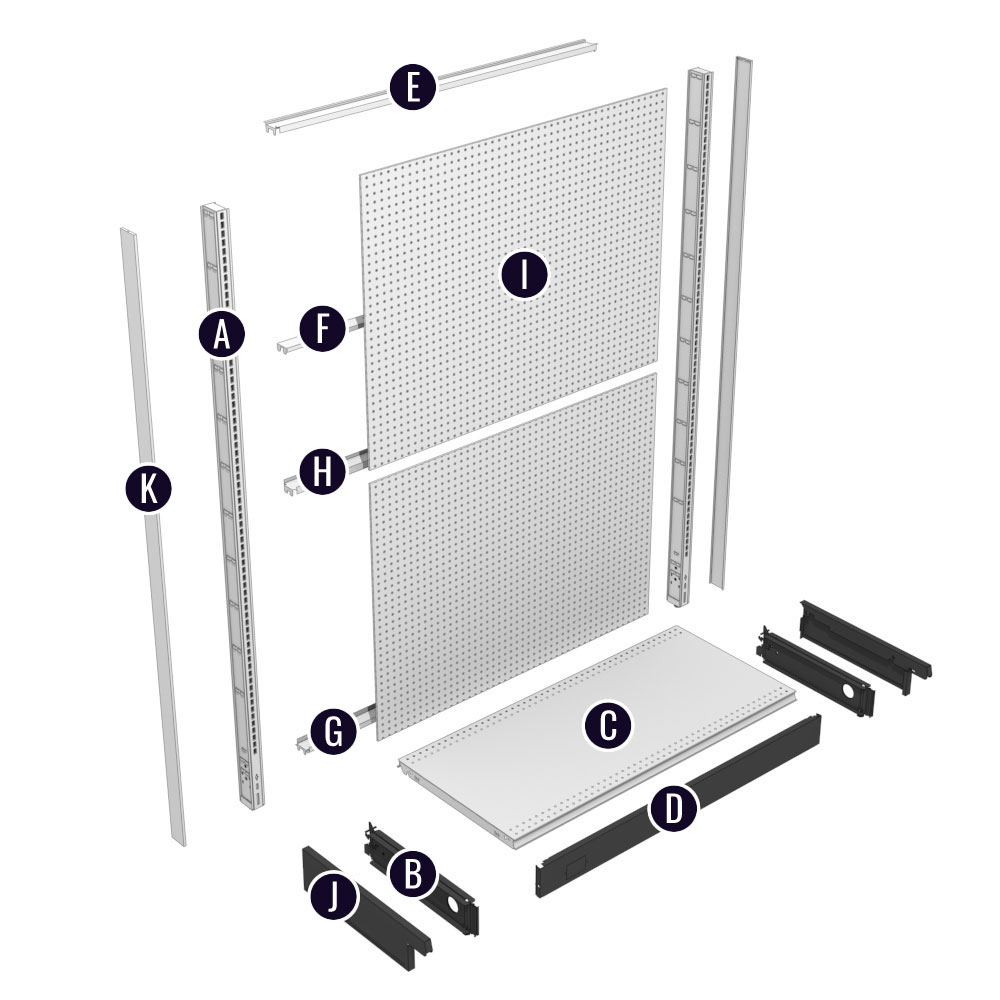 Wall Section 1/4″ Backs