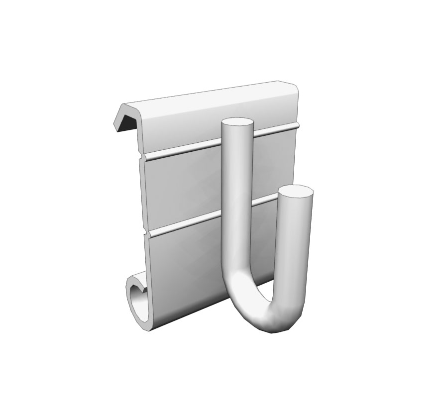 Retail Shelving Accessories Wire Grid Accessory Panel Crossbar Hooks Lozier