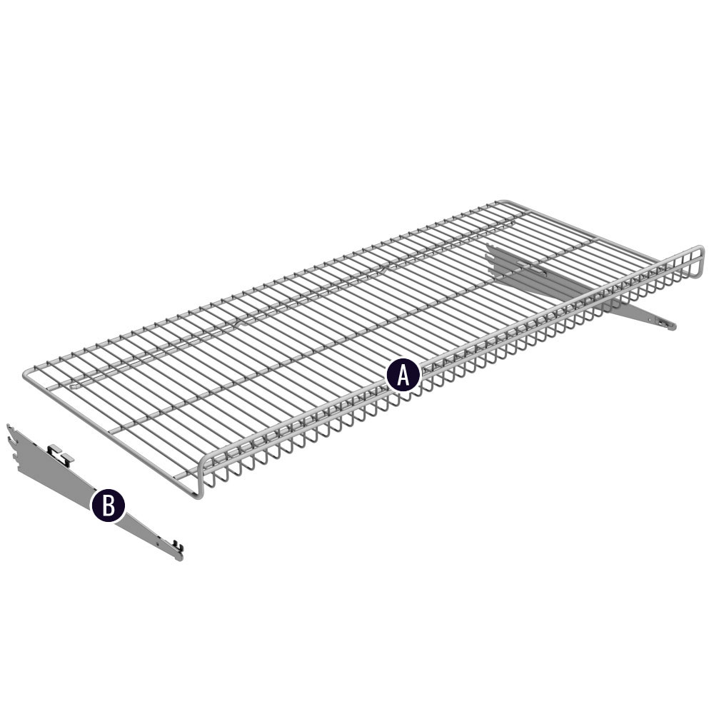 Reversible Wire Shelf Assembly